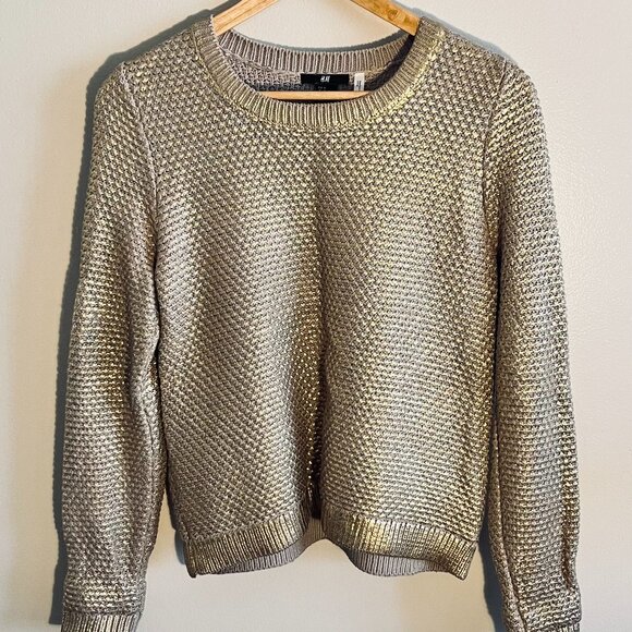 Metallic Knit Sweater - Picture 1 of 3